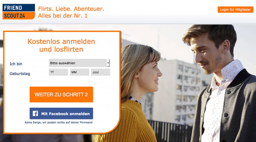 Friendscout24 partnersuche einloggen